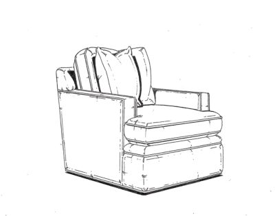 Raymond Waites Studio Swivel Chair