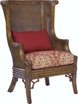 Cane Back Wing Chair