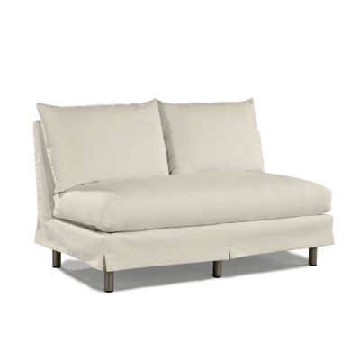 Wm Outdoor Upholstery Matthew Armless Settee