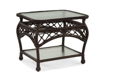 Rect End Table Obscure Glass