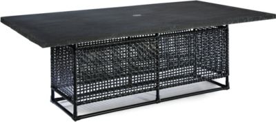 Platinum Rect Dining Table W/Grfc Top