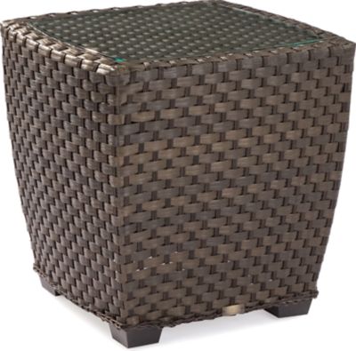 Leeward End Table W/Glass Top