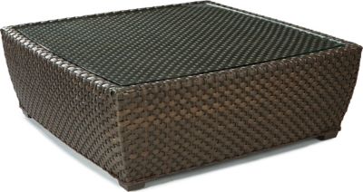Leeward Square Cocktail Table W/Glass Top
