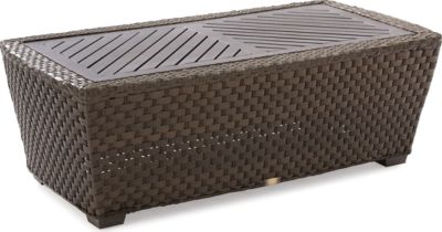 Leeward Cocktail Table W/Alum Top