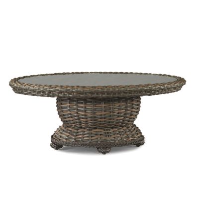 South Hampton Oval Cocktail Table_W/Glass