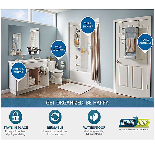 Franklin Brass® is here to make your bathroom the happiest room in the house. Get Organized. Be Happy.