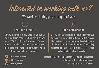 Liberty Brand Ambassador - Contact Form