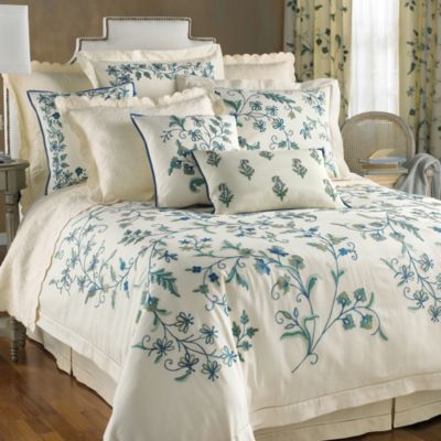  Blue/ivory Covent Garden Duvet Cover - Full/queen 