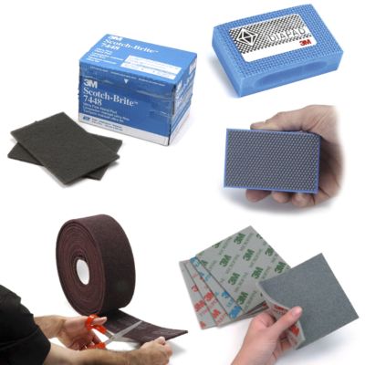 3M Hand & Sponge Pads-Diamond Hand Laps-Scotch Brite Roll