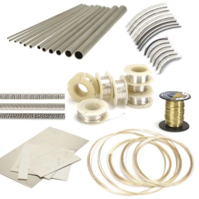 3 Metals - Precious Metal Solders, Sterling Sheet, Wire & Tubing, Copper & Brass