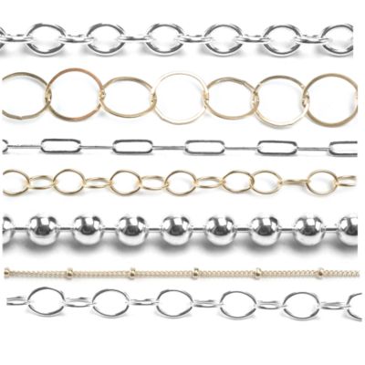 1 Sterling Silver & YGF Chains