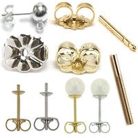Earring Posts, Nuts, Ball & Pearl Posts