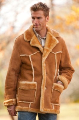 Men's Rancher Shearling Sheepskin Coat