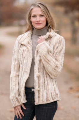 Women’s Ellie Knitted Beaver Fur Jacket