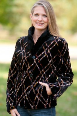Women's Amber Reversible Sheared Mink Fur Jacket