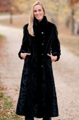 Women’s Calista Reversible Sheared Mink Fur Coat