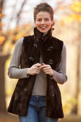 Women's Danby Sheared Beaver Fur Vest