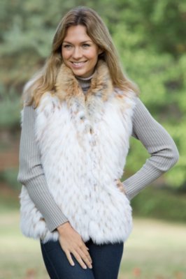 Women's Cammie Fox Fur Vest