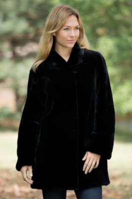 Women's Ilana Sheared Beaver Fur Coat