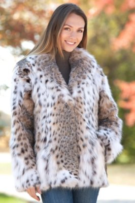Women's Maliya Lynx Fur Jacket