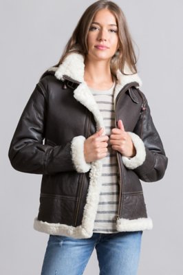 Women's Jane Sheepskin B-3 Bomber Jacket