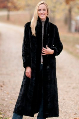 Women's Calista Reversible Sheared Mink Fur Coat