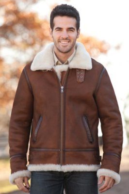 Men's Jason Sheepskin B-3 Bomber Jacket