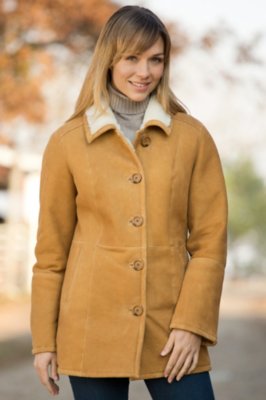 Women's Dakota Shearling Sheepskin Barn Coat