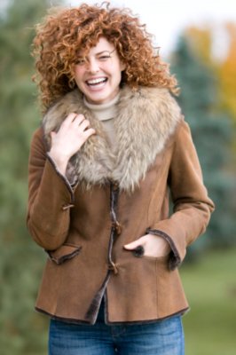 Women's Romy Shearling Coat with Finn Collar