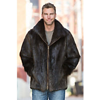 Ethan Beaver Fur Jacket, NATURAL