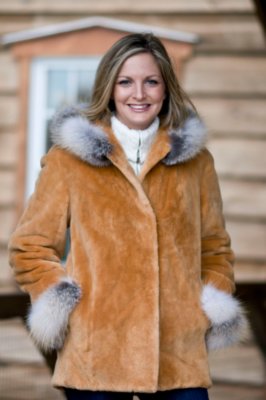 Women's Sheared Beaver Parka with Fox Trim