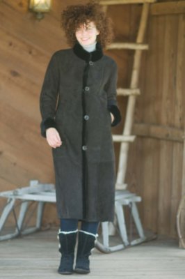 Women's Gloria Full-Length Shearling Coat