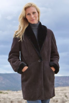 Women's Nicole Shearling Sheepskin Coat 