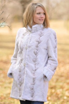 Women’s Vanessa Reversible Sheared Mink Fur Coat