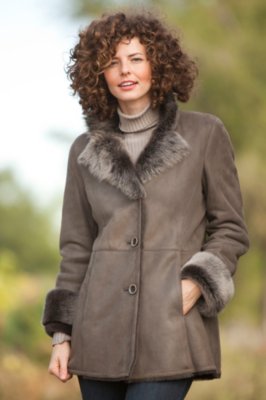 Women’s Oriana Shearling Sheepskin Coat 