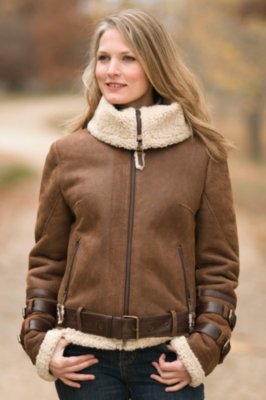 Women’s Quinn Sheepskin Bomber Jacket 