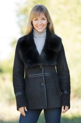 Women's Tessany Shearling Sheepskin Coat 