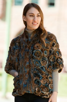 Women's Sabine Knitted Rabbit Fur Jacket 