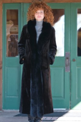 Women's Reversible Sheared Mink Coat