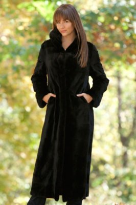 Women's Karina Reversible Sheared Mink Fur Coat