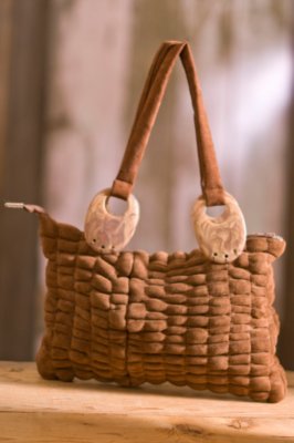 Women's Shearling Pillow Handbag