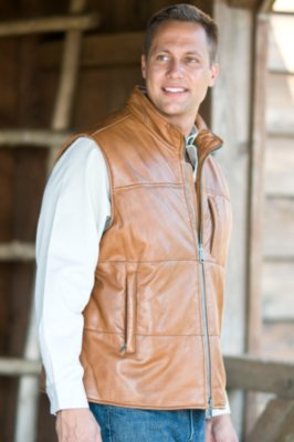 Men's Huntley Leather Vest