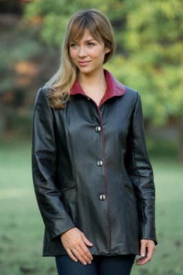 Women's Marlene Lambskin Leather Jacket 