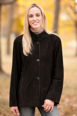 Women's Faith Lamb Suede Coat