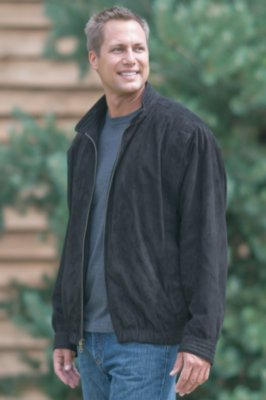 Men's Christopher Suede Zip Jacket