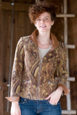 Women's Katie Woodland Suede Lyn Leather Jacket