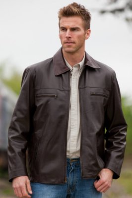 Men’s Evans Italian Lambskin Leather Jacket