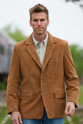 Men's Bond Chamoix Suede Blazer