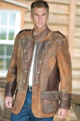 Men's Louis XIV Leather Coat