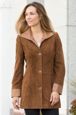 Women's Fiona Lamb Suede Leather Jacket